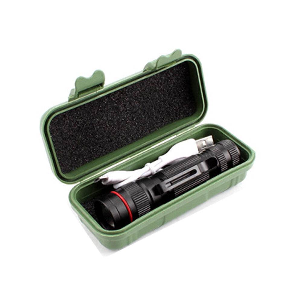 LED Military Flashlight USB Rechargeable Tactical Zoom Handheld Torch