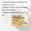 Kojic Acid Turmeric Purifying Toner Pads 70-Pack Brightening Body & Face