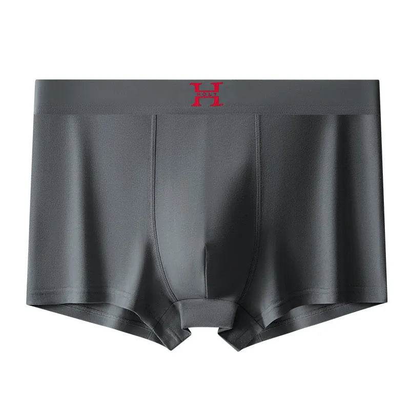 Men's Cotton Spandex Breathable HOLY Boxer Briefs underwear Mid wast