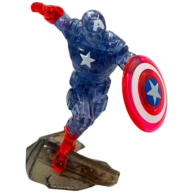University Games - CAPTAIN AMERICA, casse-tête en cristal standard sous licence officielle.