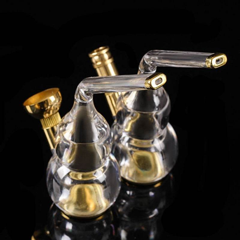 Transparent glass hookah