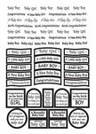 Craft UK Caption - baby silver foil