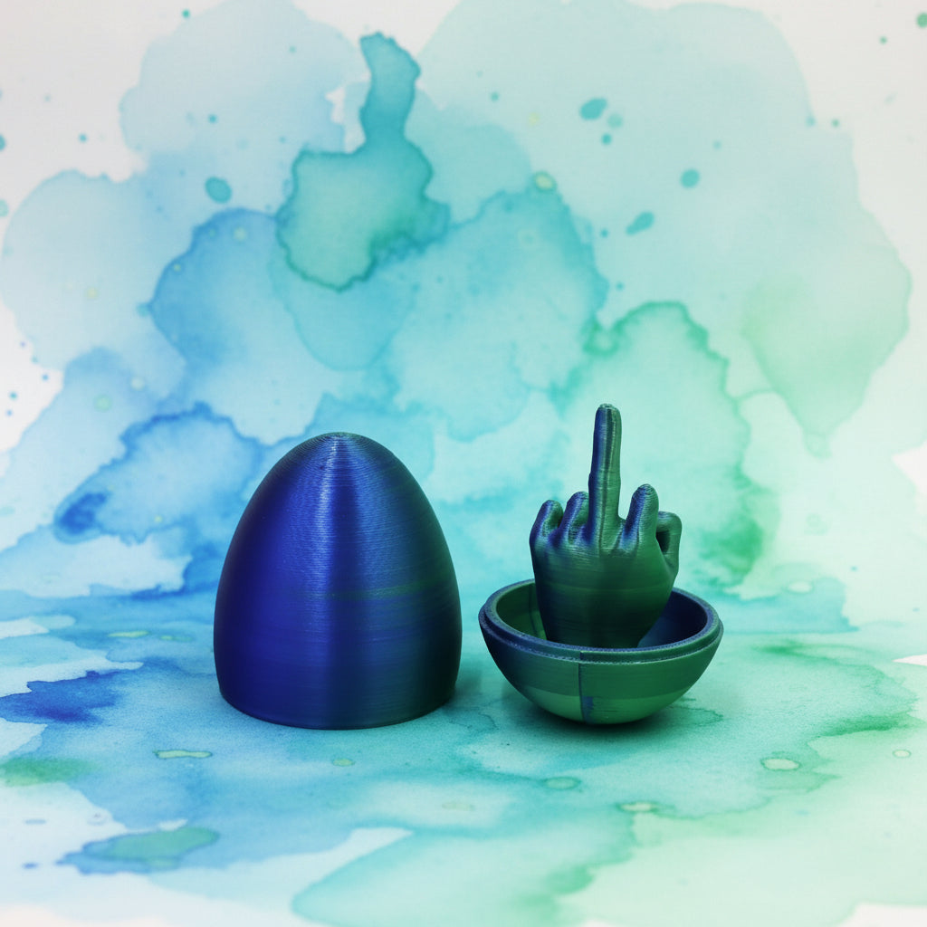 3D Printed Fidget Egg Decompression Toy – Multiple Colors | 6x4.5cm & 8.5x5cm