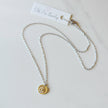 Wilma Silver Daisy Disc Necklace