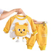 Neutral Cartoon  Autumn Clothes Suit Western Style Neutral  two piece for kids