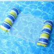 Inflatable Pool Float Lounger – Foldable Striped Floating Row for Adults