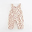 Fashion Girls Heart Printing Corduroy Overalls Baby girl Romper Jumpsuit