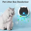 Smart Pet Litter Box Deodorizer & Air Purifier for Cats & Dogs – USB Rechargeable, White
