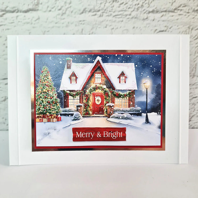 Katy Sue Picket Fence Christmas Scene Stash, 24 sheets