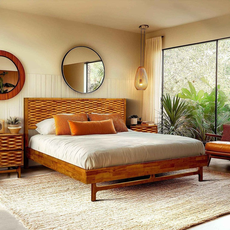 Elara Solid Wood Bed Frame