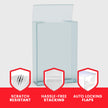 EVORETRO Display Case Protector for Master of The Universe Revelation Battle Armor 18.3x7.2x27 with Hanger pack of 10