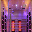 Blisspod Venetian 2-Person  Full Spectrum Indoor Premium Canadian Hemlock Low EMF Sauna 10 Heaters Chromotherapy Reflexology