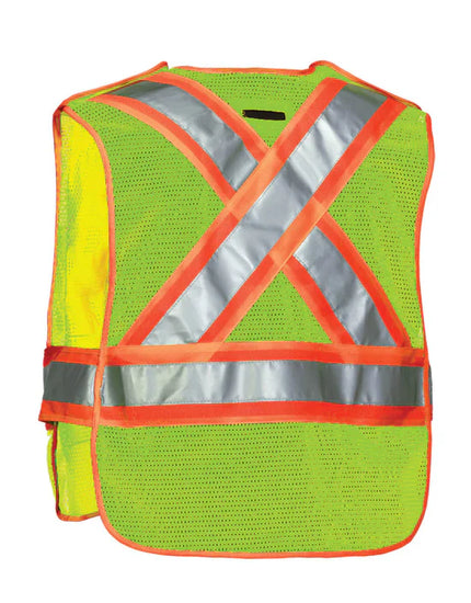 5-Point Tear-away Safety Vest One-Size – Custom Logo & Text Available