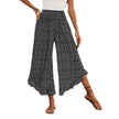 Women's Floral Smocked High Waist Wide Leg Palazzo Pants – Boho Casual Trousers S–XXL