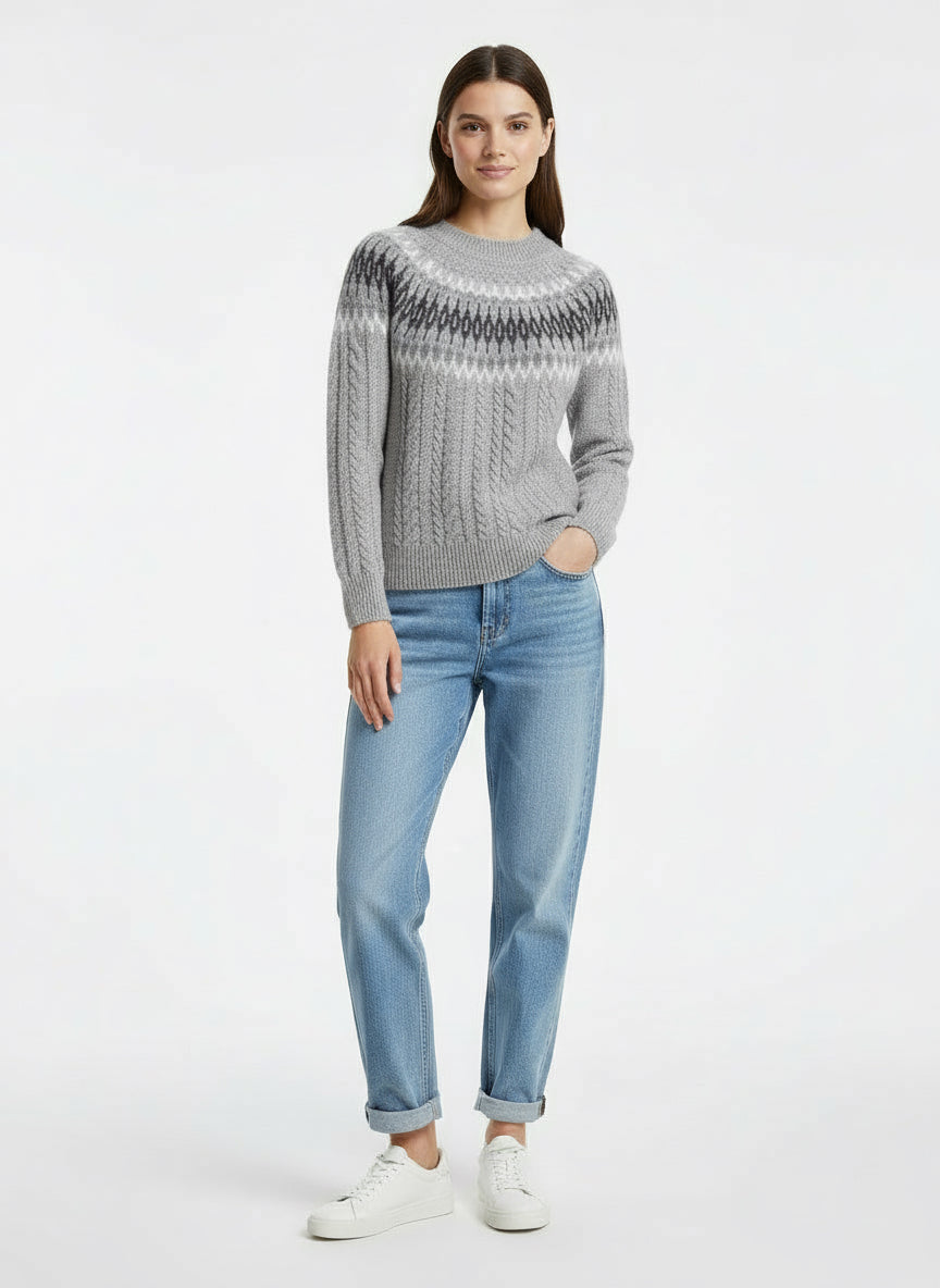 Vintage Nordic Knit Sweater