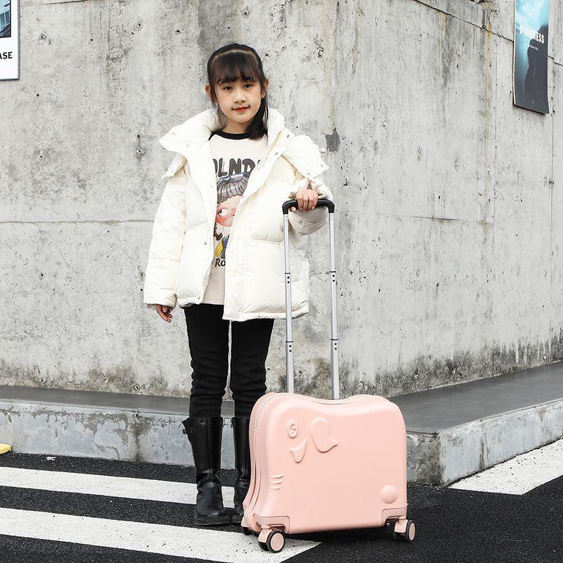 Kids Carry On Luggage Rolling Suitcase Lightweight Children Travel Trolley