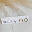 Hammered circle studs