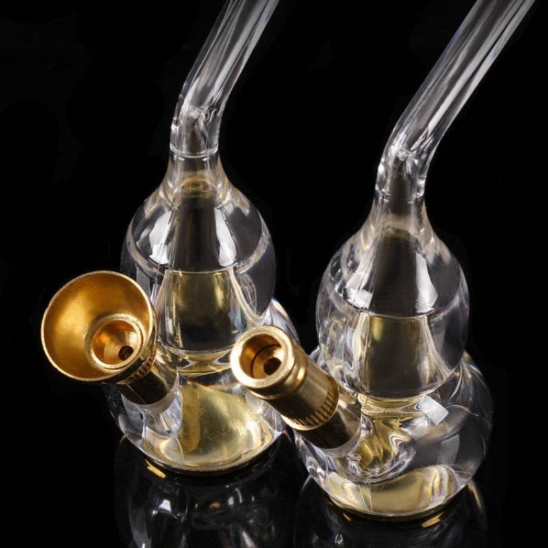 Transparent glass hookah