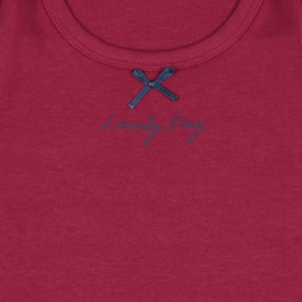 西松屋 ELFINDOLL 2枚組スムース長袖ロンパース肌着（ハート・リボン） 正規品