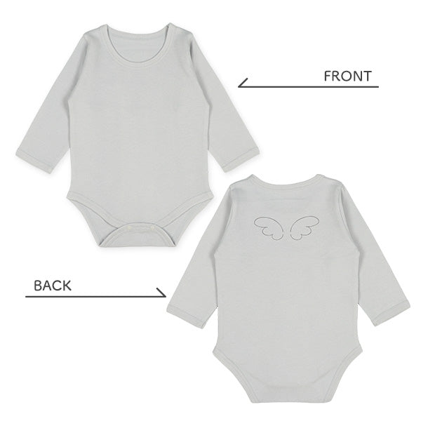 西松屋 ELFINDOLL 2枚組エイトロック長袖ロンパース肌着（星・羽） 正規品