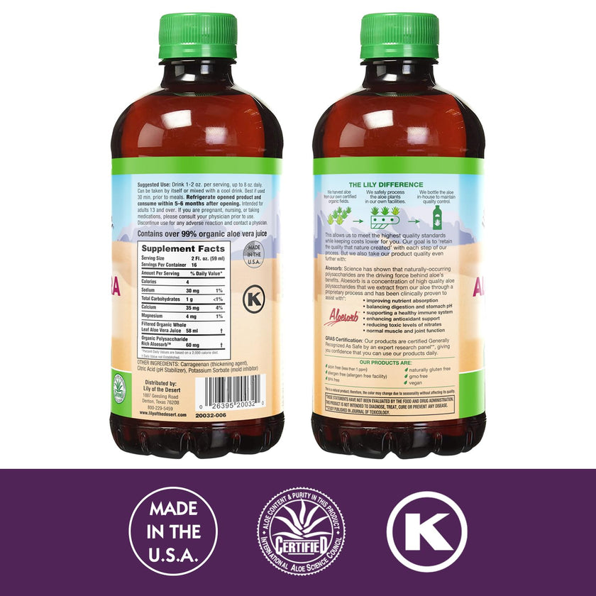 Lily Of The Desert - Aloe Vera Juice - Plastic (3.8L)