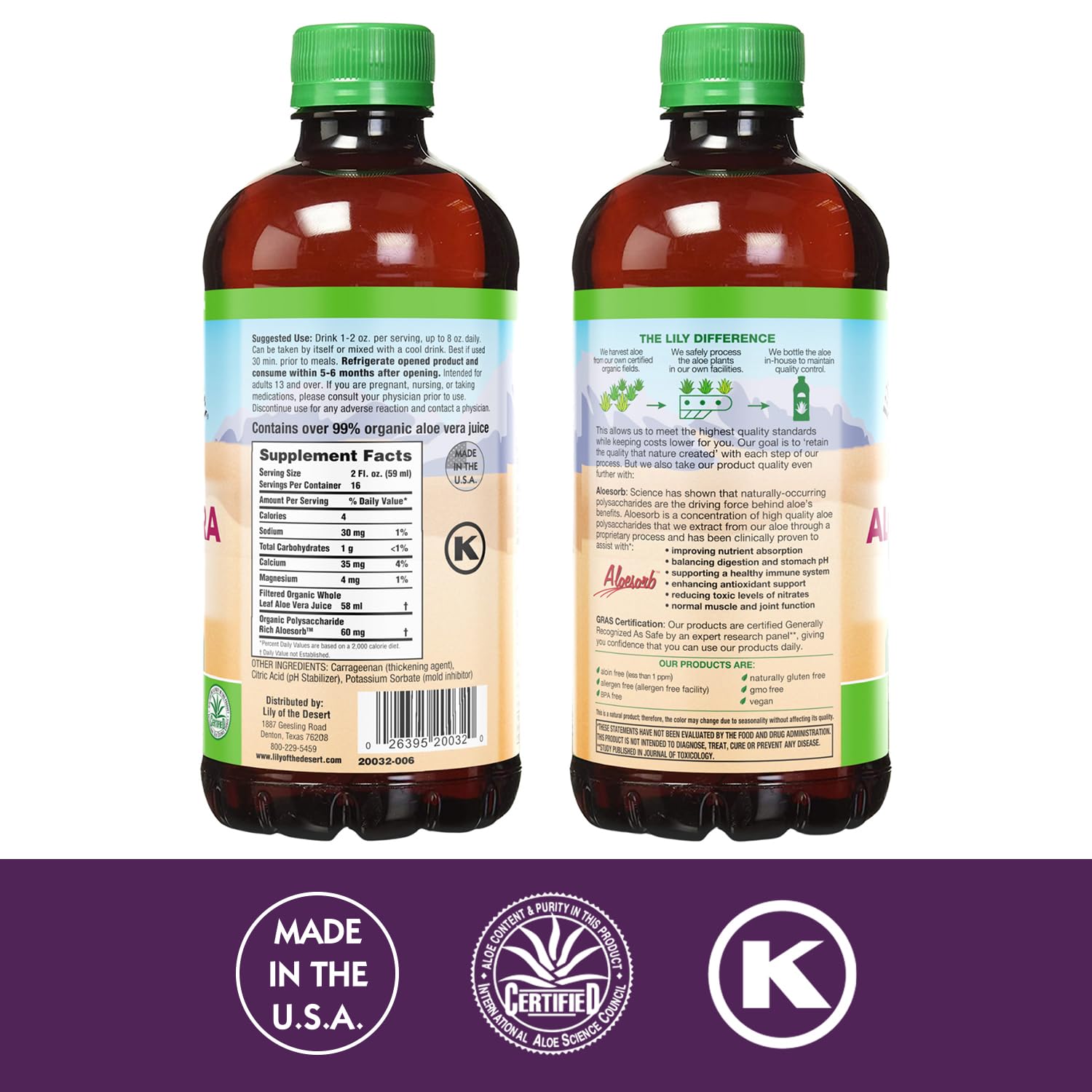 Lily Of The Desert - Aloe Vera Gel - Plastic (946ml)