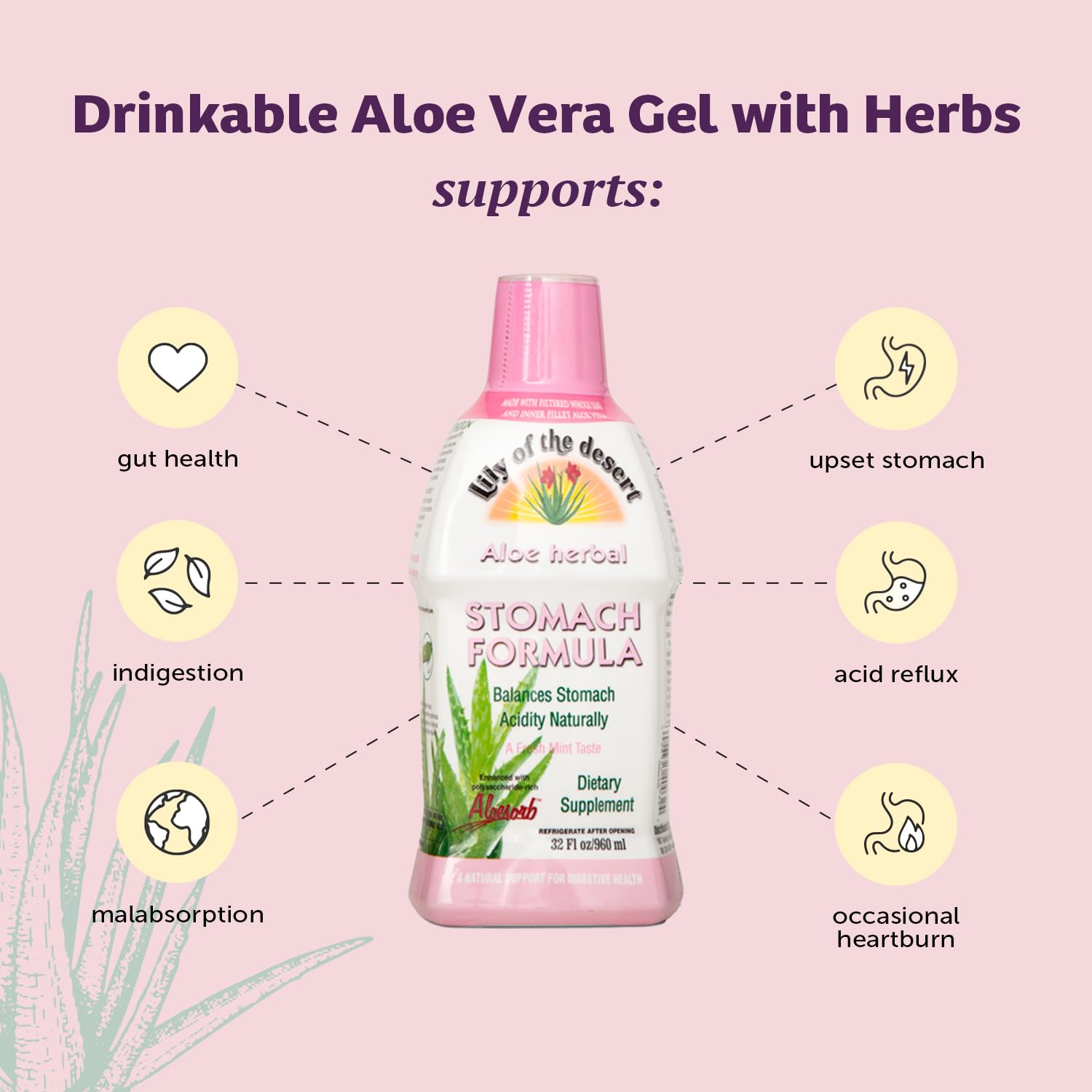 Lily Of The Desert - Aloe Herbal Stomach Formula (946ml)