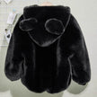 Autumn Winter Thickening Children's Cartoon Fur Hoodie Jacket