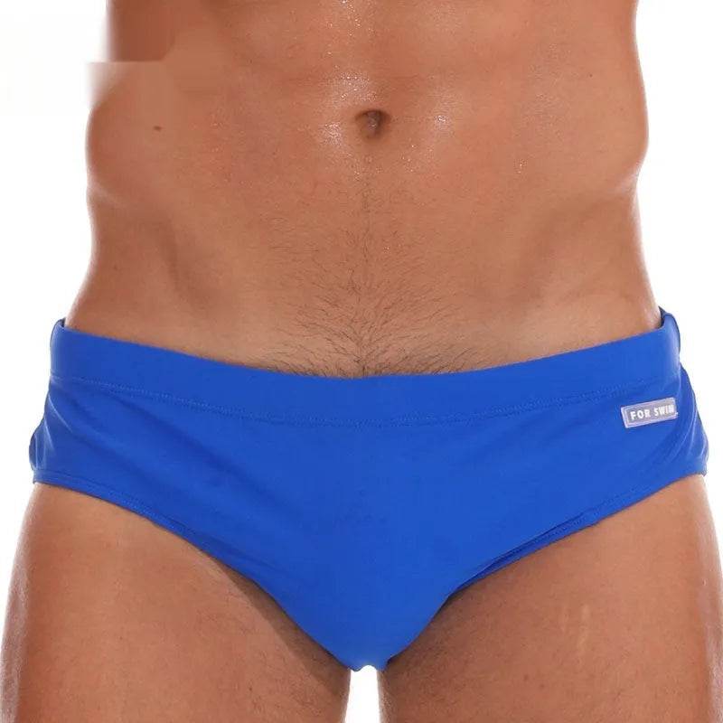 Solid Color Plus Size Swimming Trunks Briefs Shorts underwear