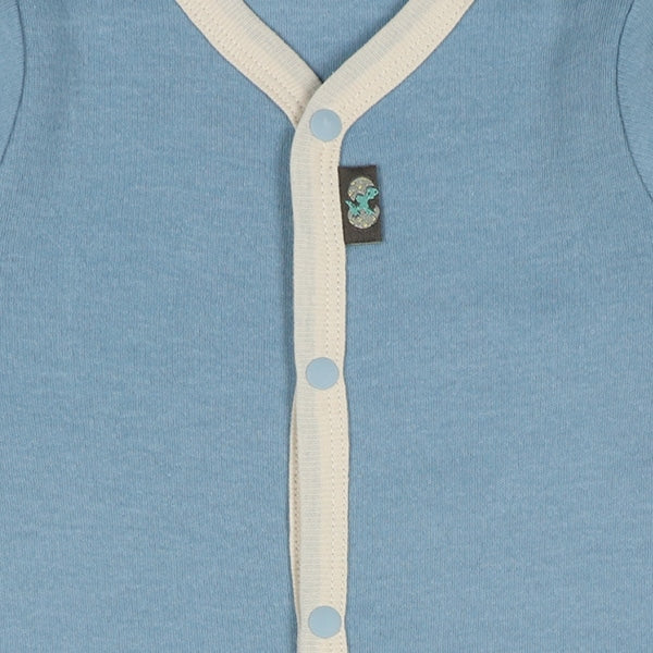 西松屋 ELFINDOLL 2枚組エイトロック長袖前開きロンパース肌着（恐竜） 正規品