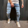 Fashion Trend Men Blue Denim Trousers Jeans