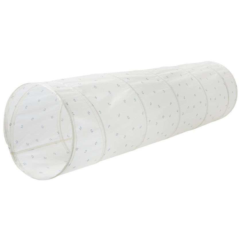 3 Sprouts - Play Tunnel with Eco-Friendly Recycled Fabric: Blueberry Ivory