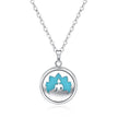 Open Round Hollow Perfume Box Necklace