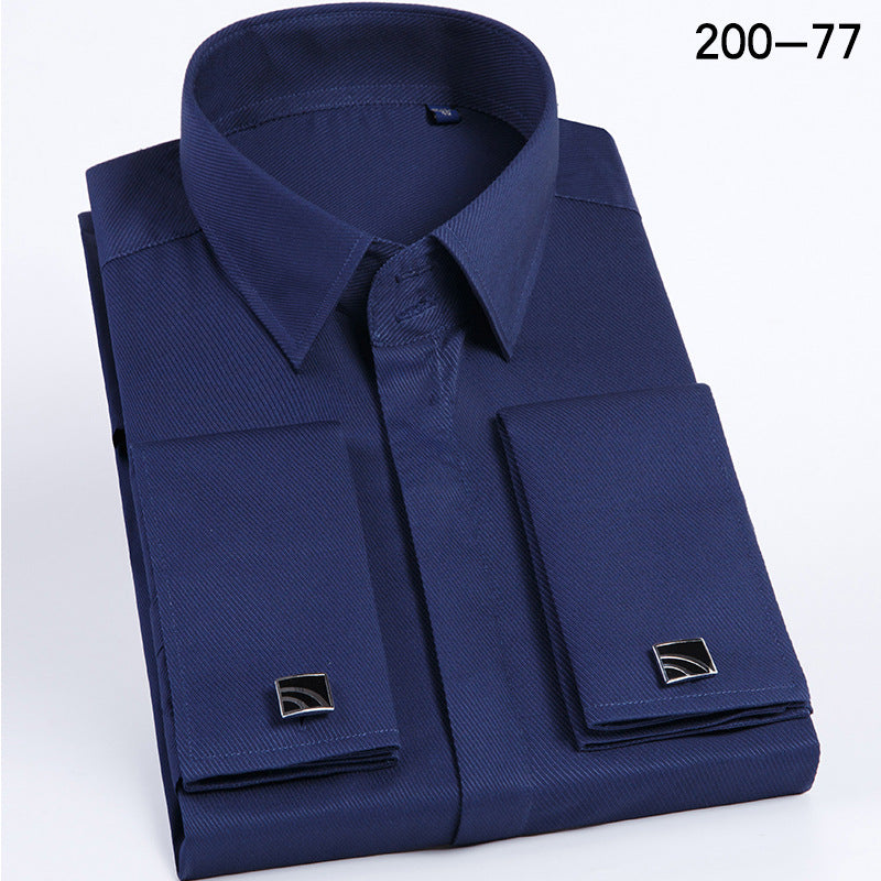 Men's French Cufflinks Dress Shirt – Slim Fit Business Formal Wear | Canada & USA