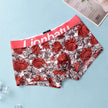 Ice Silk Men's Boxers Breathable Printed Boxer Briefs Mid waist