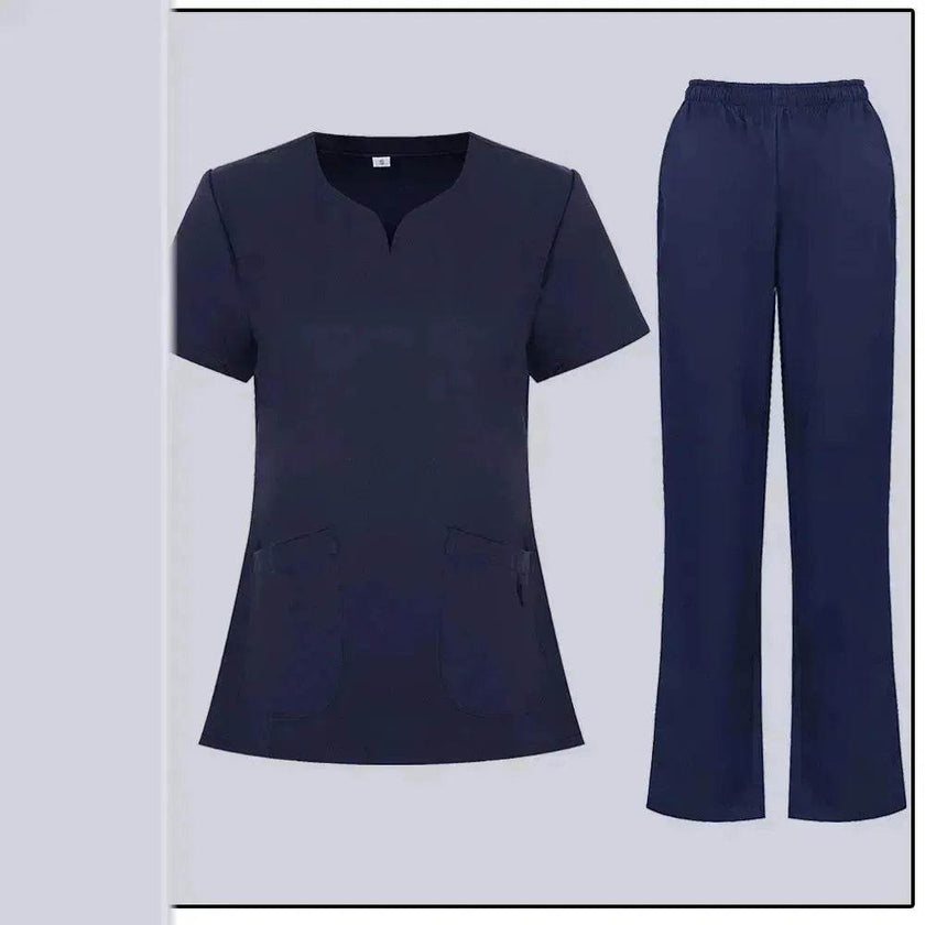 Women Nurse Uniform Female - Hospital Nurse Costume - V Neck Top Pants Set