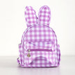 Gingham Bunny Ear Mini Backpack – Cute Plaid Bag for Girls (4 Colours)
