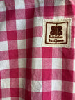 Butterflies in Ballgowns Pink Gingham Short Overalls