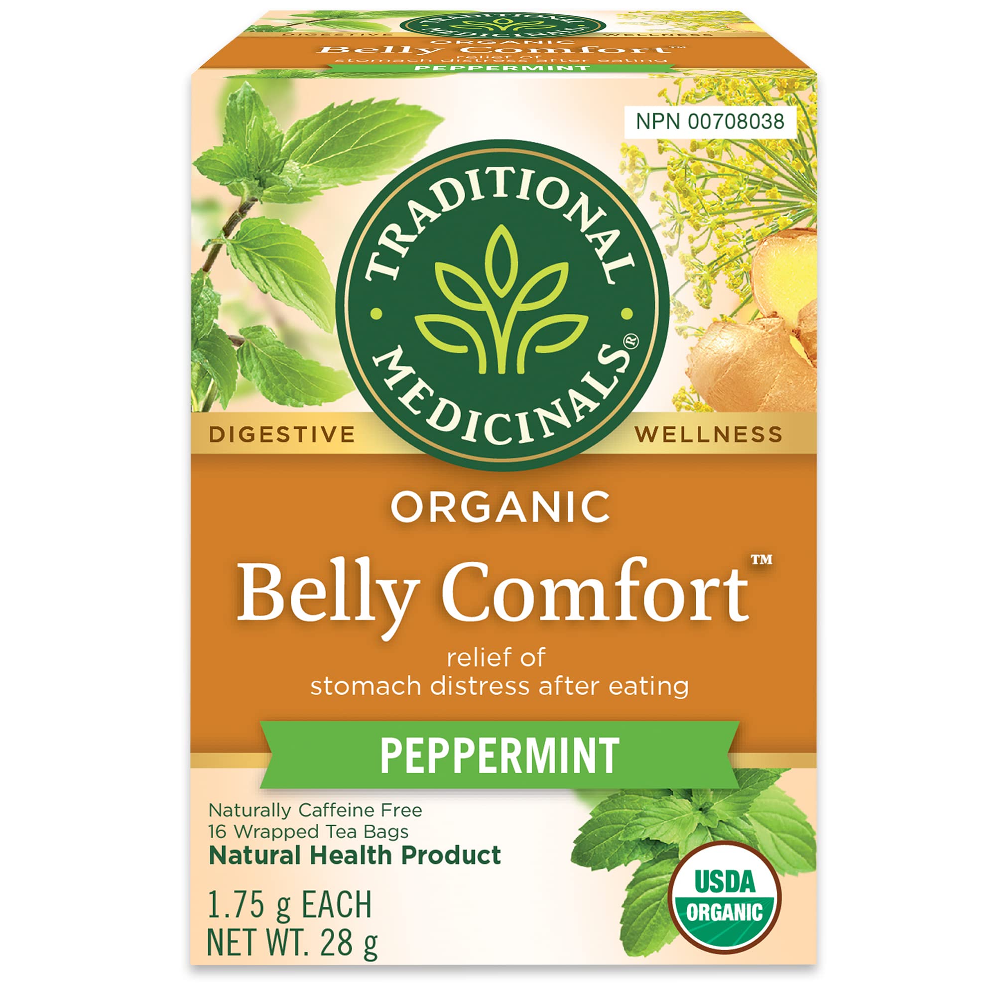 Traditional Medicinals - Belly Comfort Peppermint (16bg)