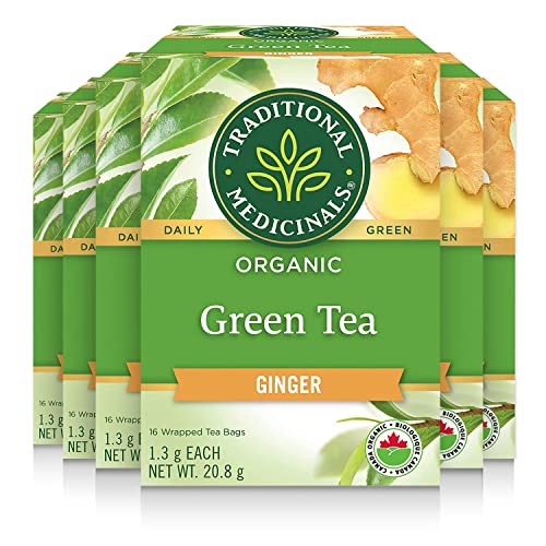 Traditional Medicinals - Organic Green Tea Ginger (16bg)