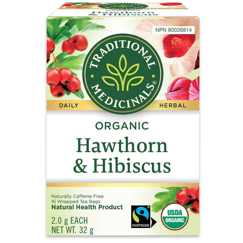 Traditional Medicinals - Organic Hawthorn With Hibiscus (16bg)