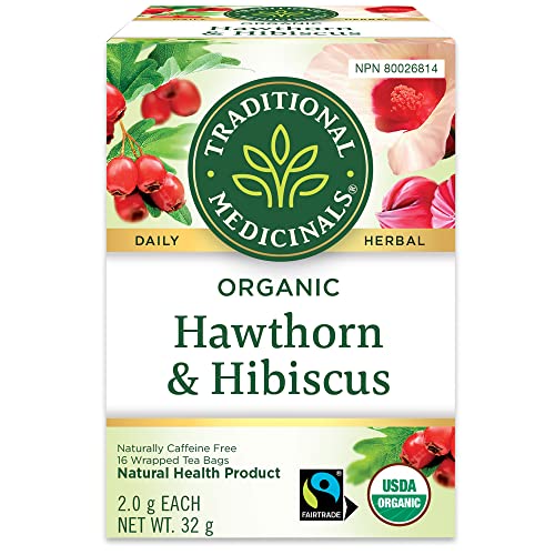 Traditional Medicinals - Organic Hawthorn With Hibiscus (16bg)
