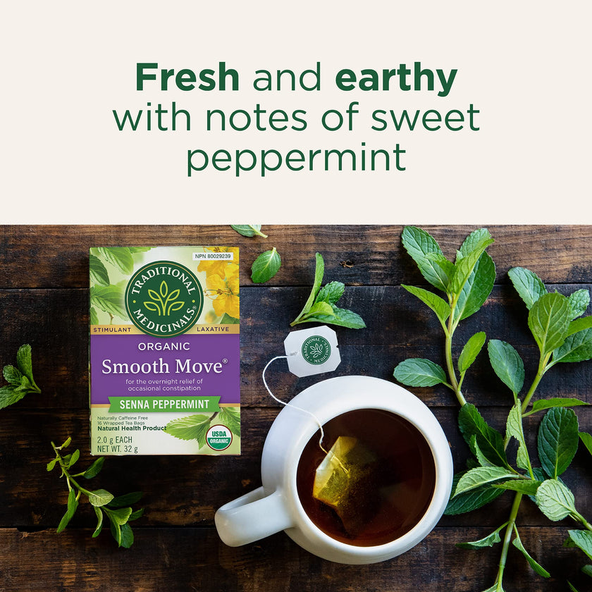 Traditional Medicinals - Organic Smooth Move Peppermint (16bg)
