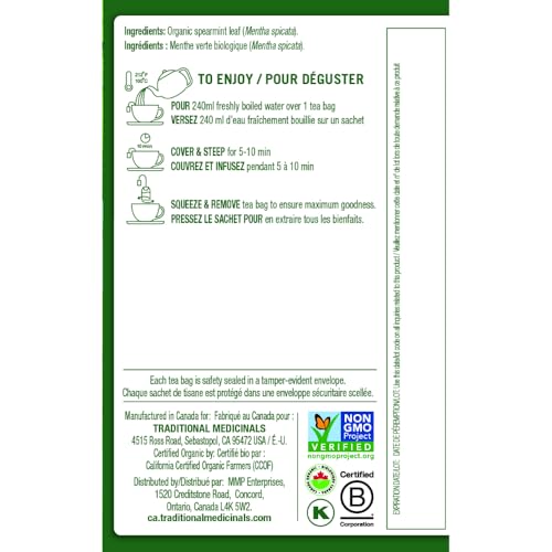 Traditional Medicinals - Organic Spearmint (16bg)