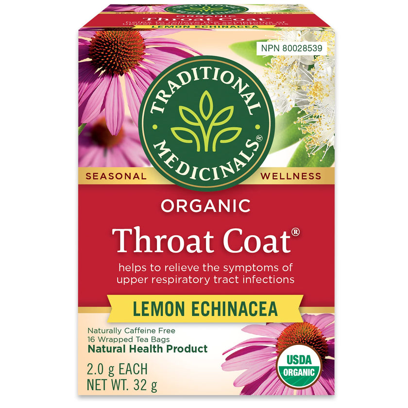 Traditional Medicinals - Throat Coat Lemon Echinacea (16bg)
