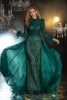 Embellished Long sleeves Evening Gown
