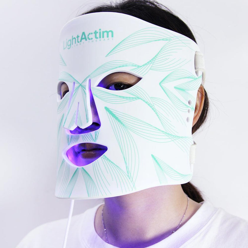 LED Light Therapy Silicone Facial Mask Acne Wrinkle Pigmentation Skin Rejuvenation