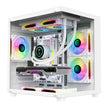 AY Seascape MINI Cube Gaming PC Case – Full Glass Panel, RGB, Water Cooling Ready