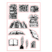 Book Theme Clear Silicone Stamp Sheet – Scrapbooking & Bullet Journal Craft Stamp