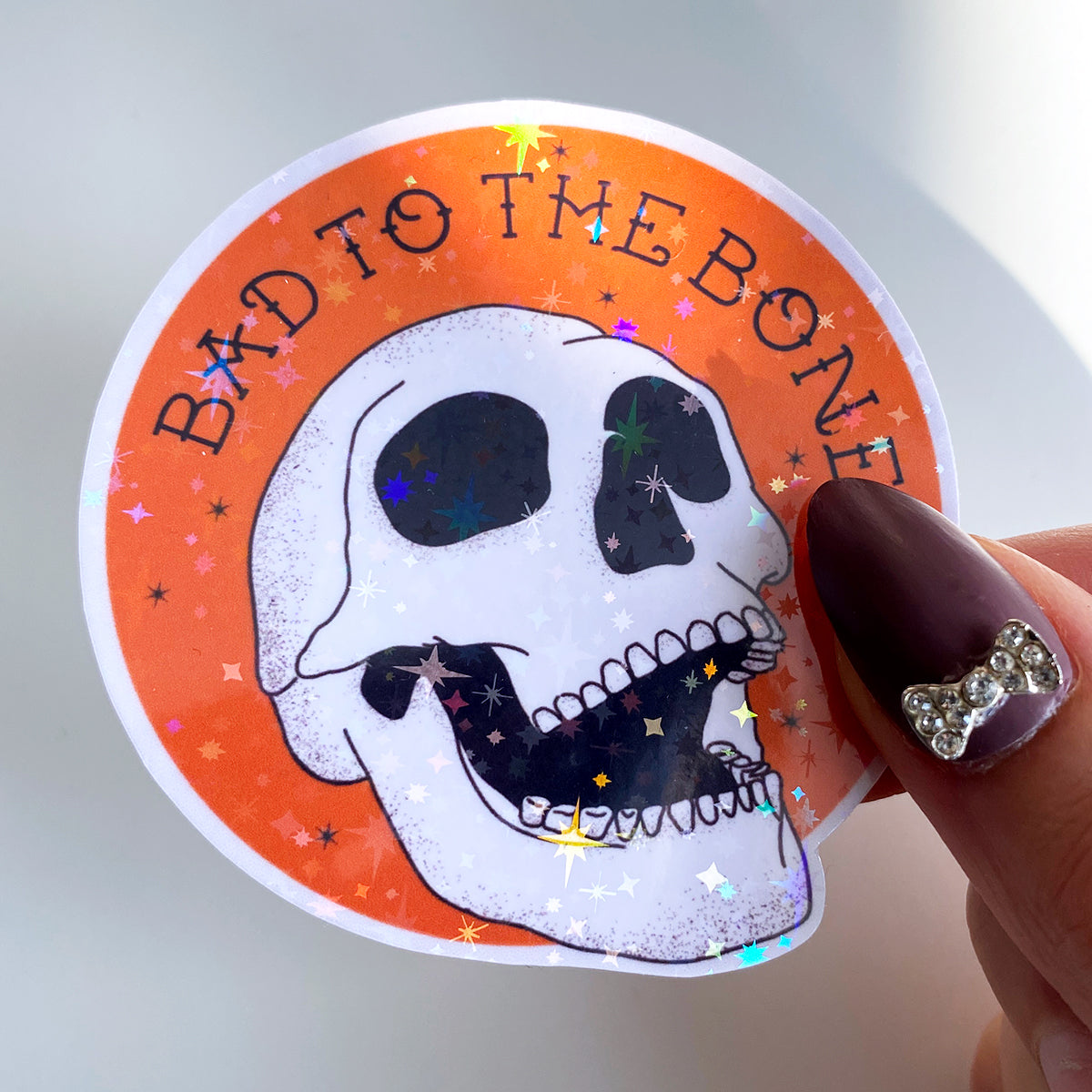 Bad to the Bone Sticker